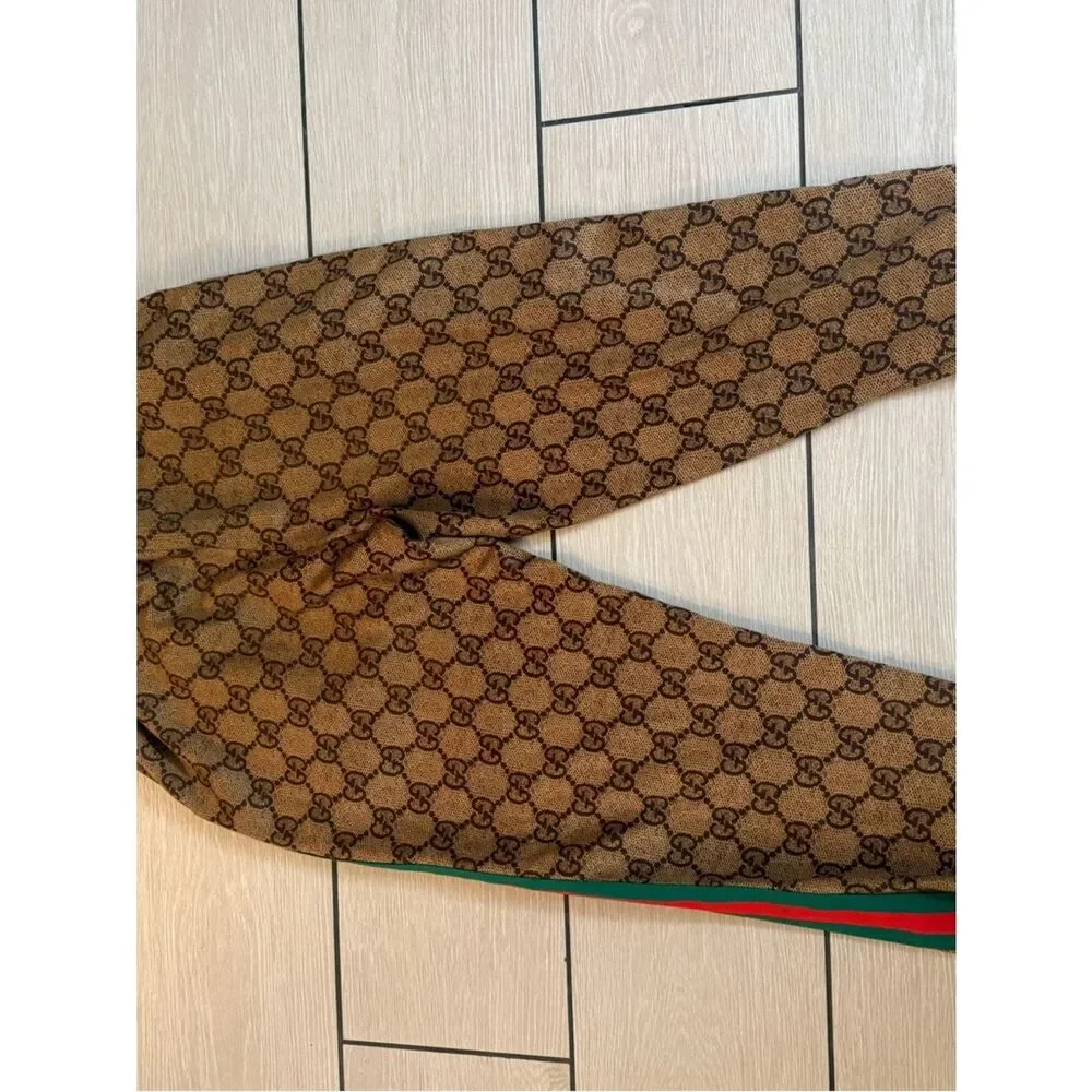 Preloved Gucci Brown Monogram Track Pants size xl